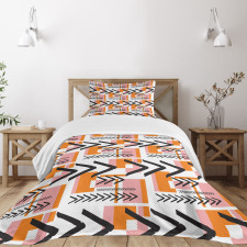 Grunge Shapes Bedspread Set