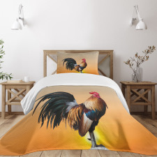 Farm Animal Sunrise Bedspread Set