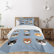 Contemporary Portraits Set Bedspread Set