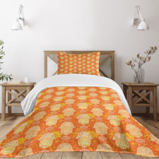 Folk Style Hand Pattern Bedspread Set