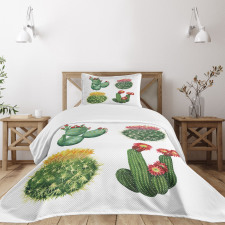 Watercolor Tropical Art Bedspread Set