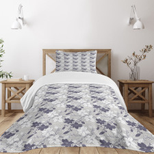 Blooming Magnolia Buds Bedspread Set