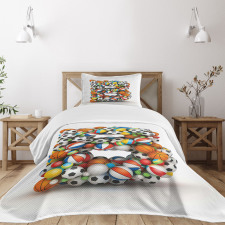 Game Athletism Theme Bedspread Set