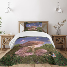 Enchanted Forest Fungi Bedspread Set