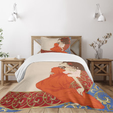 Lady Antique Dress Bedspread Set