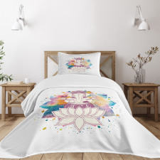 Yoga Zen Theme Artwork Bedspread Set