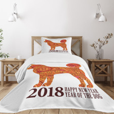 New Year Bedspread Set