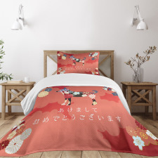 Motifs of Japan Bedspread Set