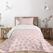 Hand Drawn Dots in Pink Bedspread Set