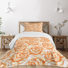 Romantic Love Flowers Bedspread Set