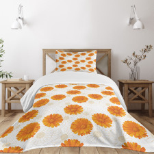 Calendula Flowers Bedspread Set