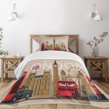 Britain Landmarks Bedspread Set