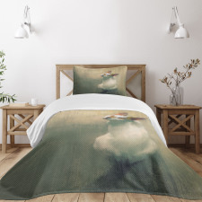 Watercolor Young Kitten Bedspread Set