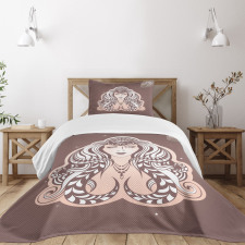 Tribal Woman Art Bedspread Set