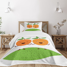 Cartoon Fruit Bedspread Set