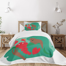 Woman Portrait Bedspread Set