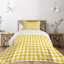 Checkered Grid Bedspread Set