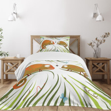 Insect World Design Bedspread Set