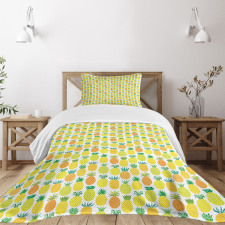 Hawaiian Fruits Art Bedspread Set