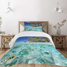 Exotic Island Underwater Bedspread Set