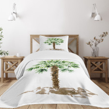 Hawaiian Palm Tree Bedspread Set