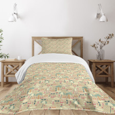 Summer Vacation Women Bedspread Set