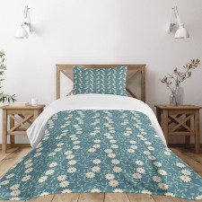 Feminine Flowers Bedspread Set