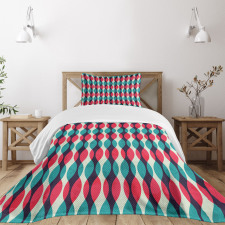 Grunge Curves Bedspread Set