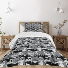 Gentlemen Punk Animals Bedspread Set