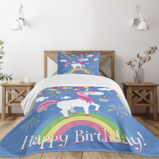 Birthday Cartoon Bedspread Set