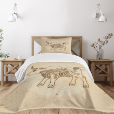 Ornate Ox Bedspread Set