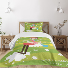 Girl on an Arrow Bedspread Set