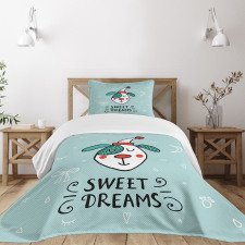 Funny Cartoon Dog Bedspread Set