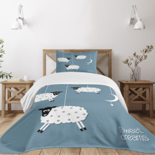 Sheep Moon Star Bedspread Set