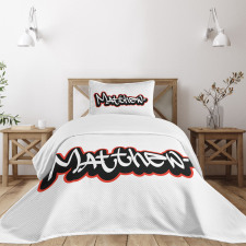 Hip-hop Street Art Name Bedspread Set