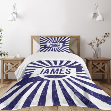 Nautical Grunge Name Bedspread Set