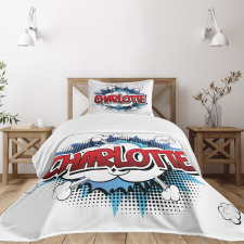 Female Name Cartoon Bedspread Set