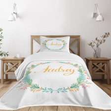 Retro Flourishing Nature Bedspread Set