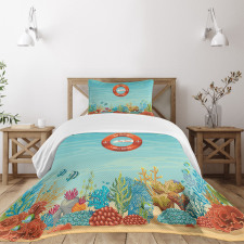 Lifebuoy Coral Reef Bedspread Set