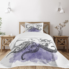 Line Art Animal Bedspread Set