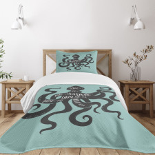 Inspiration Message Graphic Bedspread Set