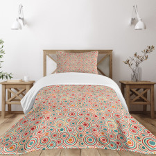 Bullseye Circles Bedspread Set