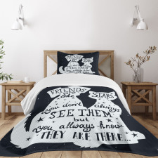 Friends are Like Stars Bedspread Set