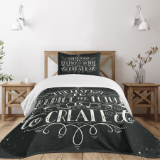 Grunge Hand Lettering Bedspread Set