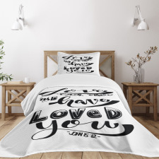 Love Each Other Bedspread Set