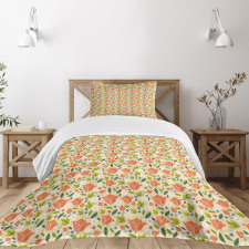 Colorful Spring Tulips Bedspread Set