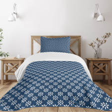 Classic Delft Flowers Bedspread Set