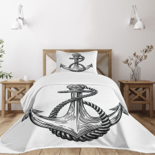 Vintage Sketch Rope Bedspread Set