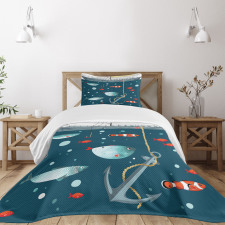 Exotic Subaquatic Animals Bedspread Set