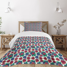 Ripe Juicy Fruit Pattern Bedspread Set